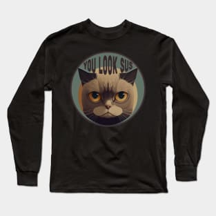 You Look Sus Cat Long Sleeve T-Shirt